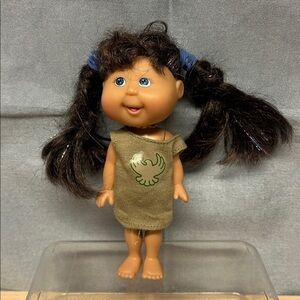 Play Along 2006 Cabbage Patch Kids Mini Doll with Green dresses Outfit